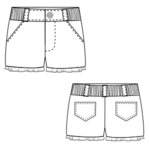 Fashion sewing patterns for BABIES Shorts Short 00280
